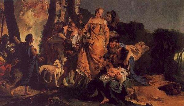 Giovanni Battista Tiepolo The Finding of Moses China oil painting art